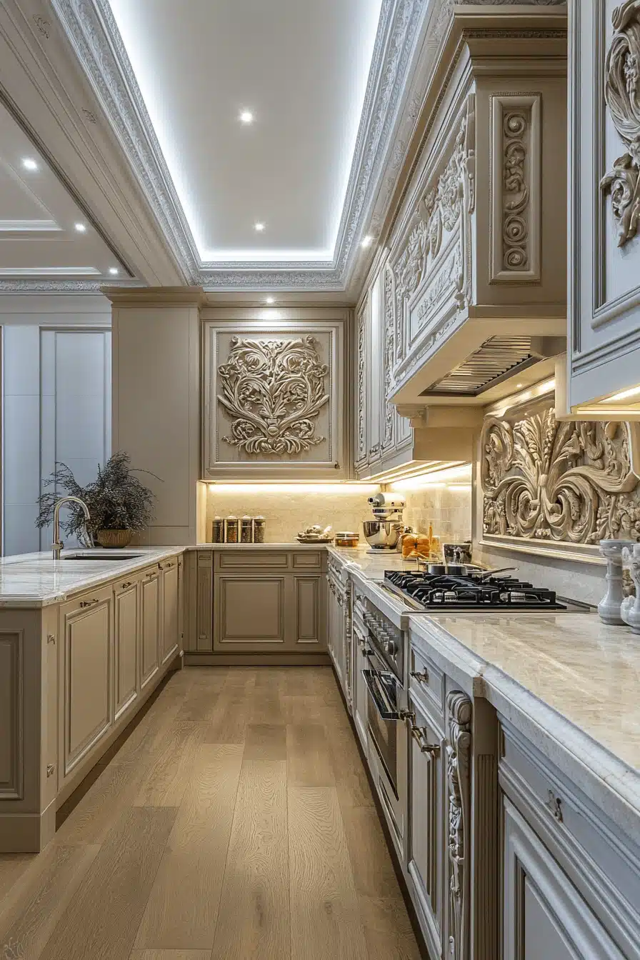 neoclassical kitchen