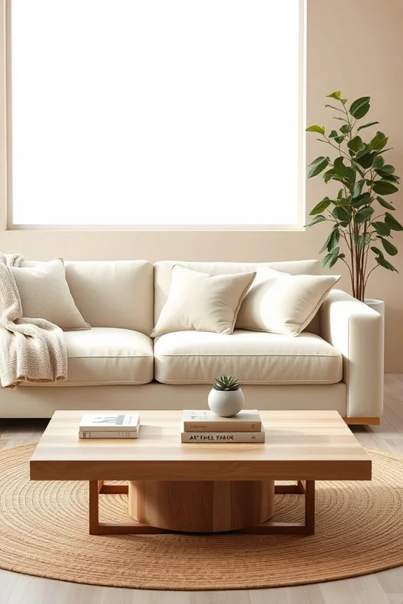 zen minimalist living room