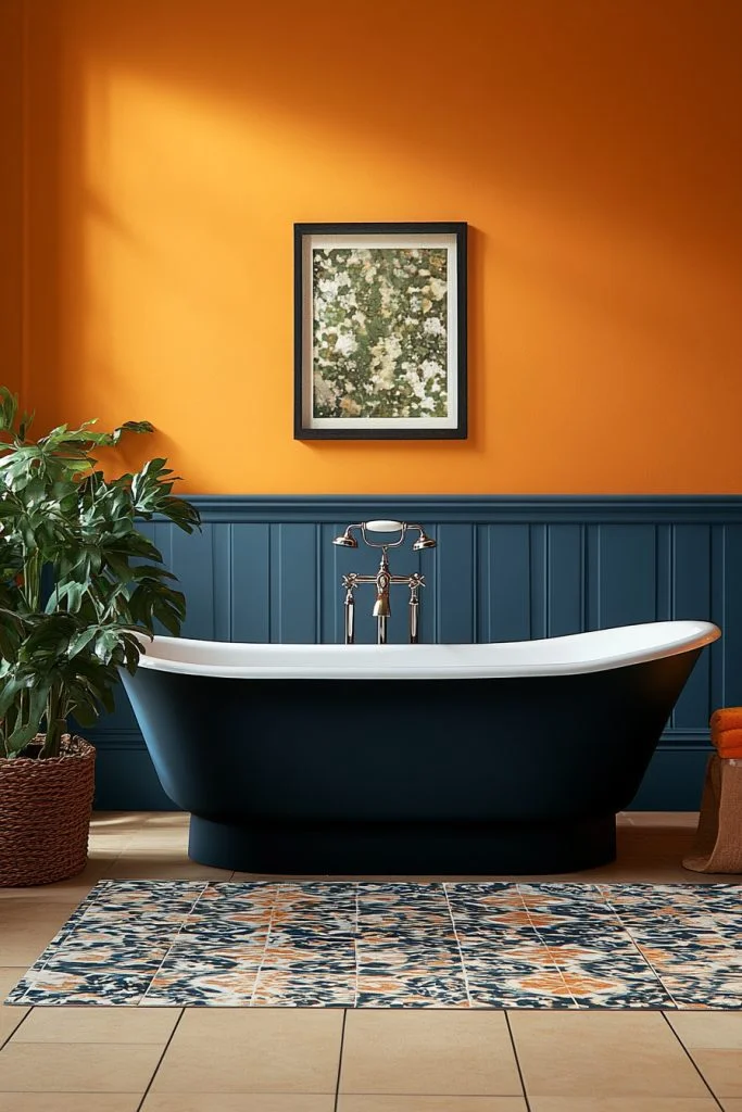 Saffron Yellow and Indigo Blue Harmony