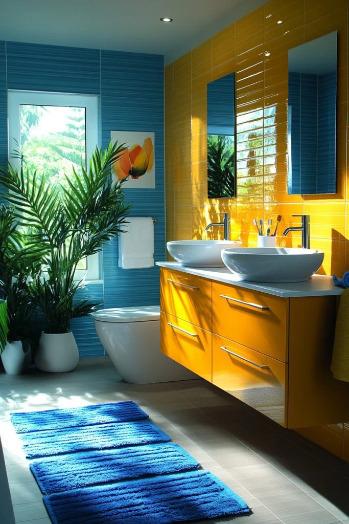 Banana Yellow and Electric Blue Vibrancy