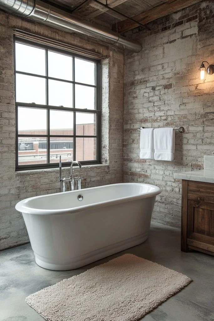 Open Loft Bathroom Design