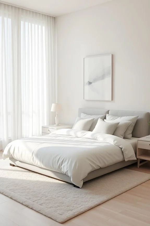 serene light grey decor
