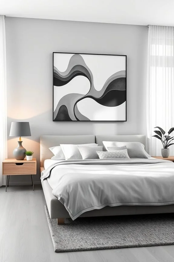 monochrome grey artwork elegance