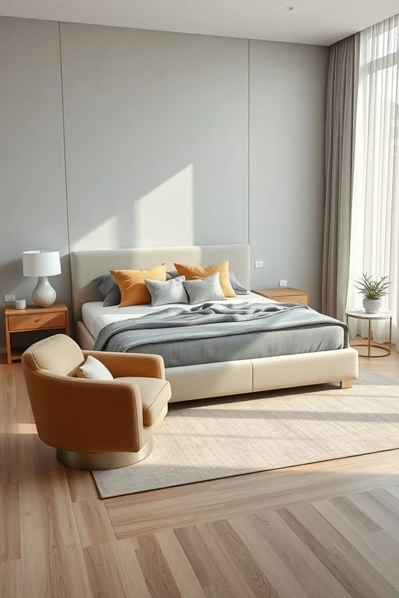 soothing grey and tan harmony