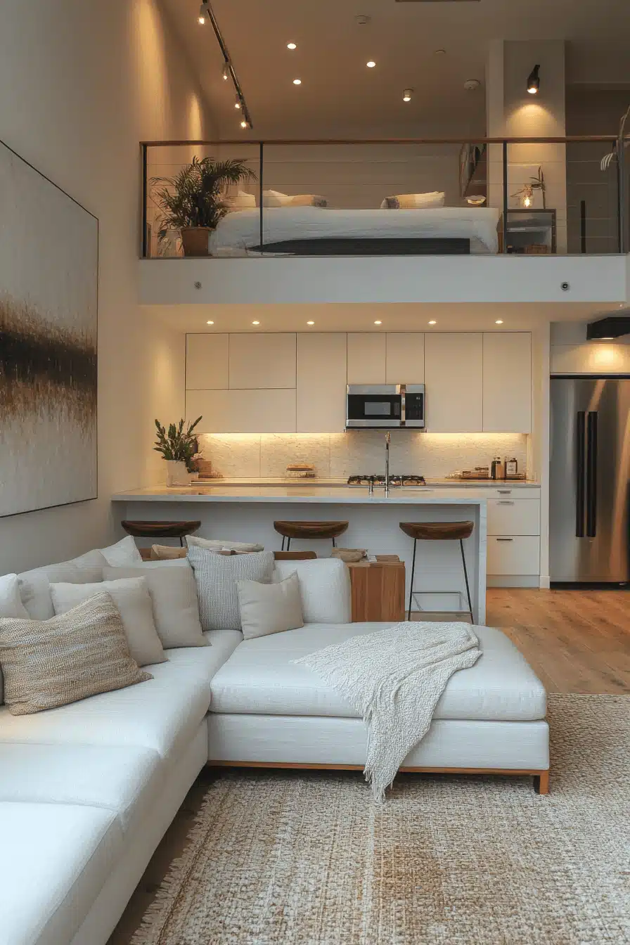 Sleek modern tiny condo design