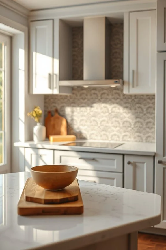 vintage tin panel backsplash