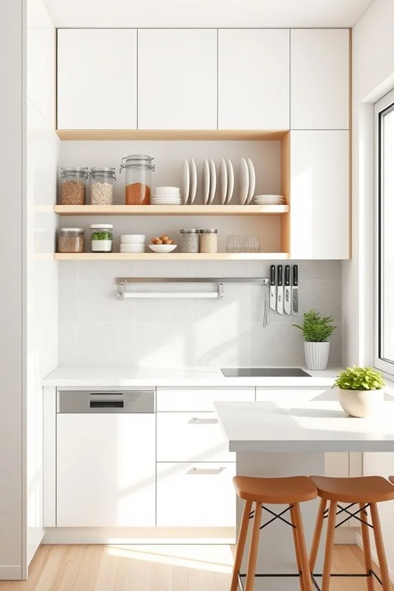wall mounted kitchen storage solutions