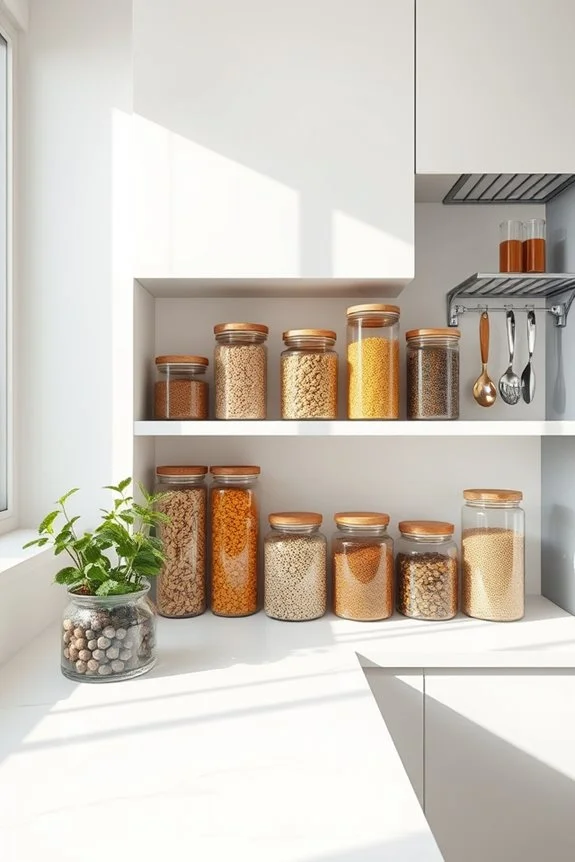 clear containers for organization