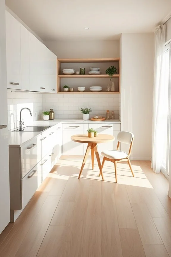 light flooring enhances space