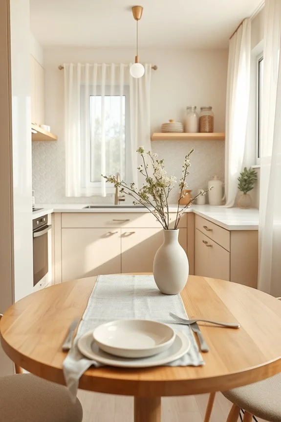 neutral textiles enhance spaciousness