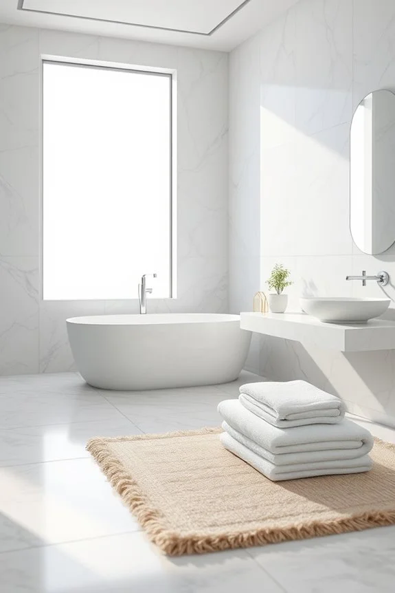 classic carrara marble bathroom tiles