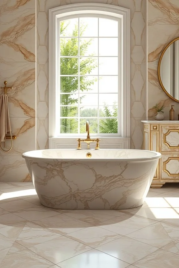 antique marble bathroom design