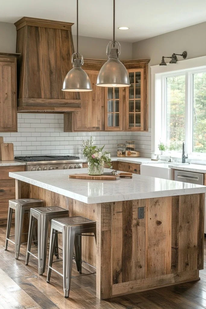 Country Elegance Barndominium Kitchen