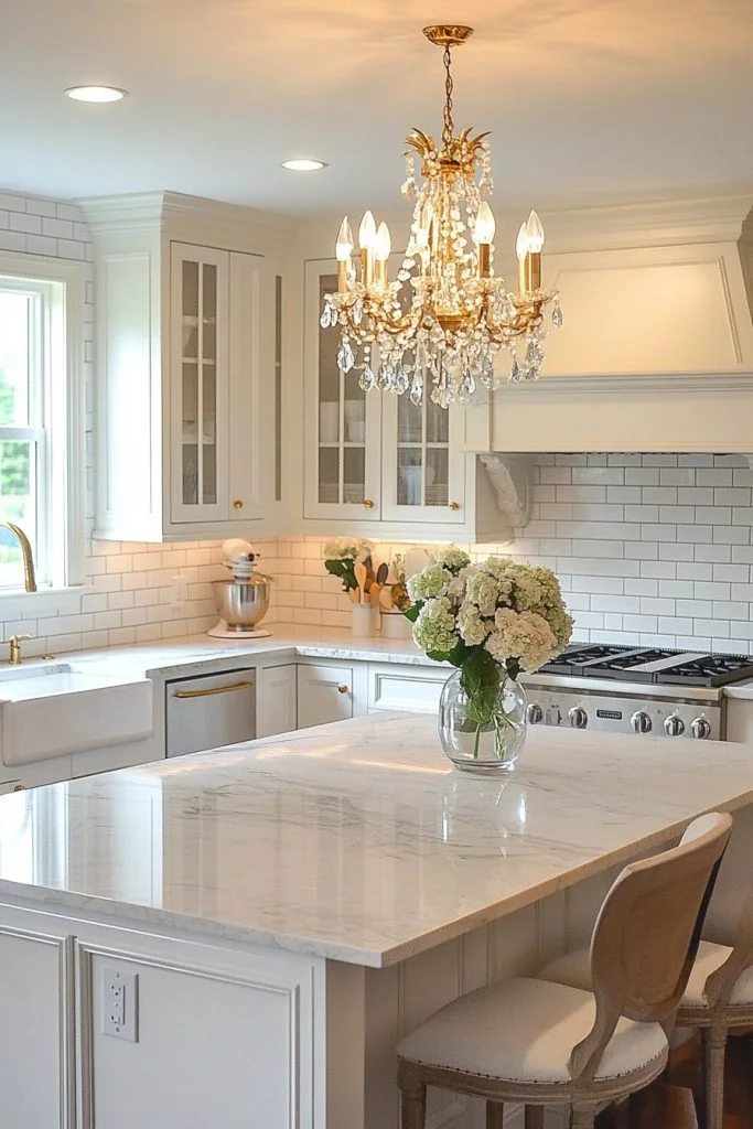 Classic Elegance Barndominium Kitchen