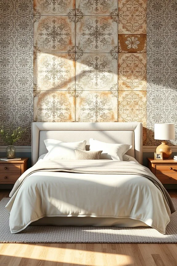 nostalgic vintage tin panels