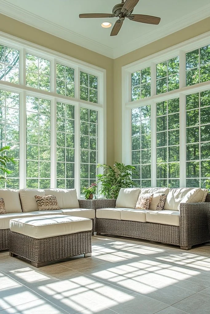 Contemporary Victorian Sunroom