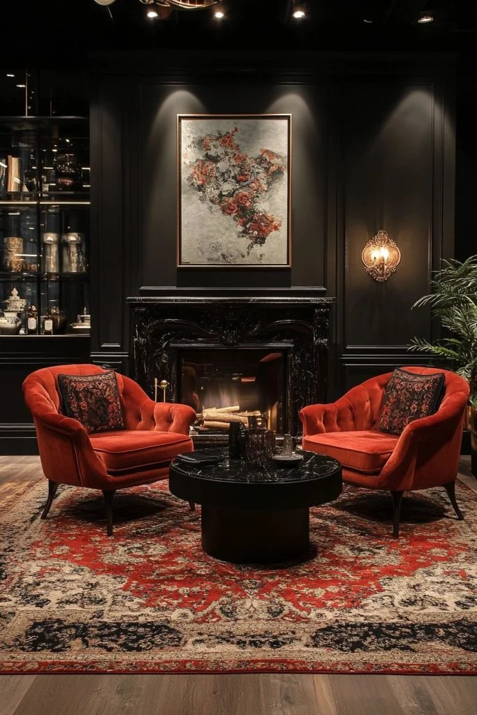 Modern Victorian Lounge Area