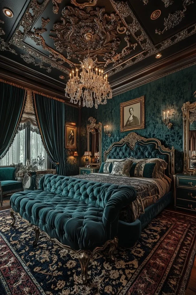 Gilded Age Luxury Bedroom