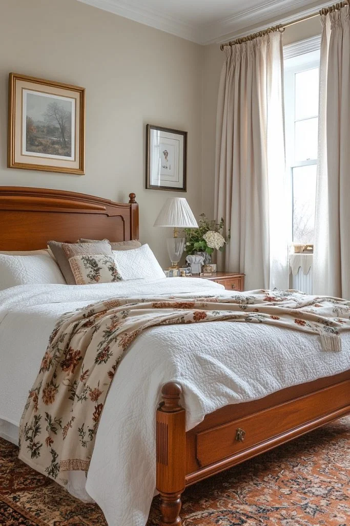 Traditionalist's Curated Bedroom