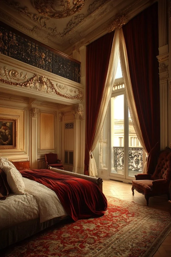 Beaux-Arts Opulence Bedroom