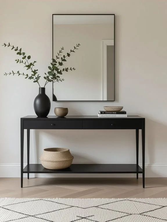 mirrored elegance enhances depth