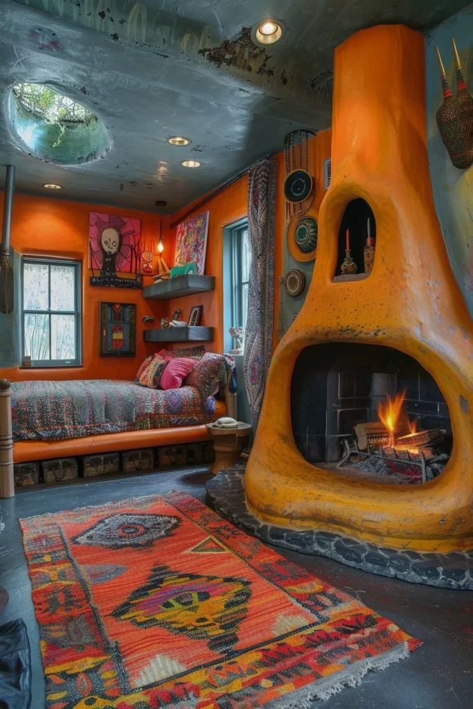 Artistic and Eclectic Fireplace Designs
