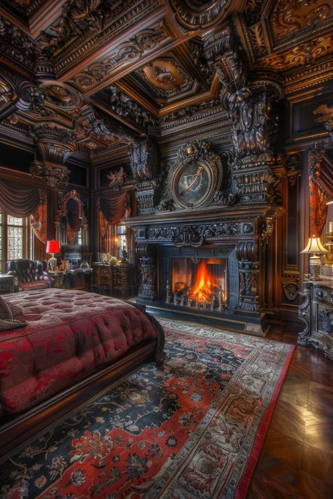 Grand Baroque Fireplace Statements