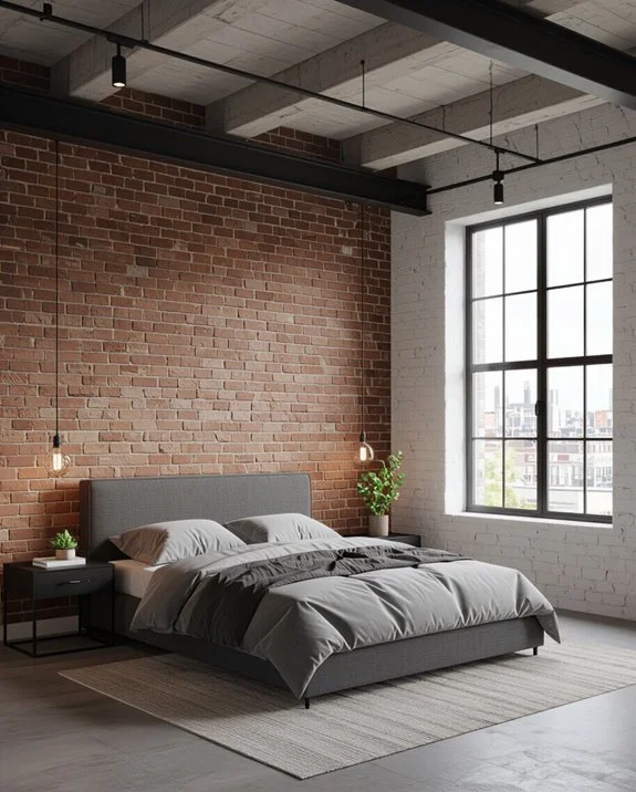 sleek industrial loft design