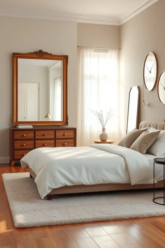 mirrors create spacious illusion