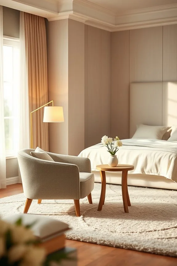 cozy stylish bedroom retreat