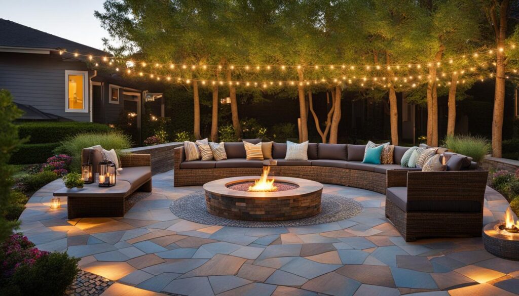 Sophisticated outdoor living design materials