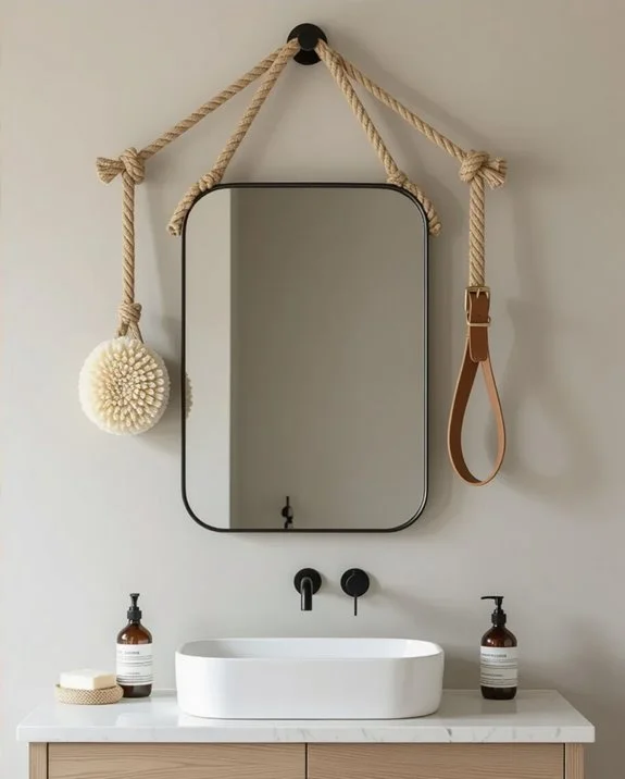 rope or leather straps