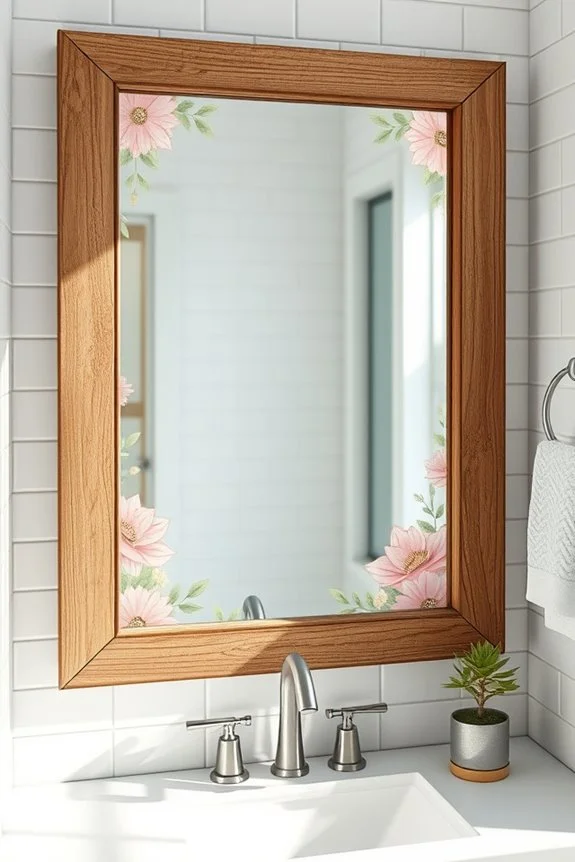 custom mirror decoupage project