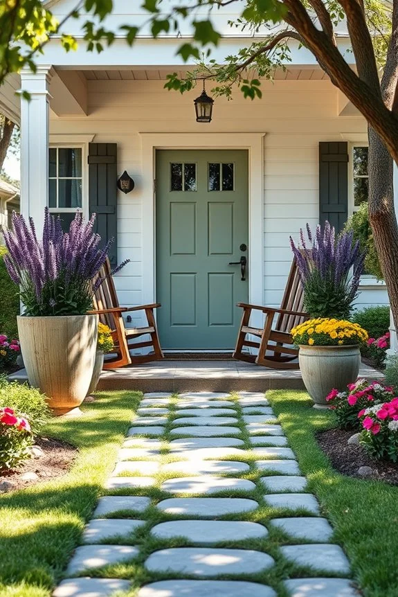 welcoming farmhouse entryway design