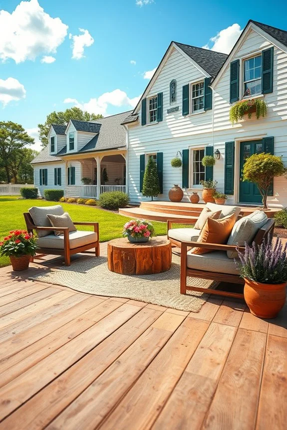 cozy outdoor seating area