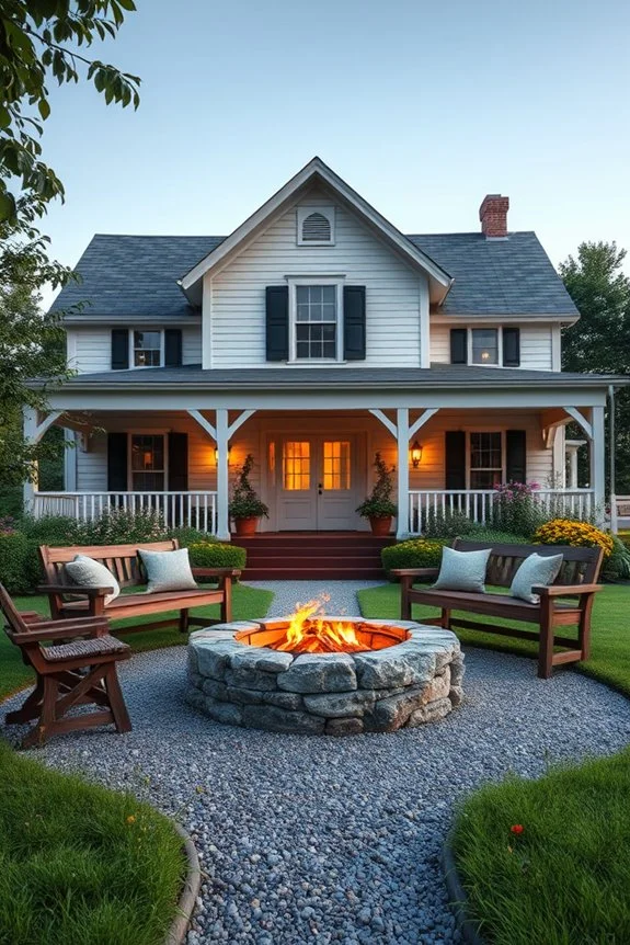 cozy outdoor fire pit