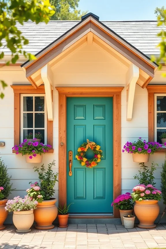 vibrant farmhouse accent doors