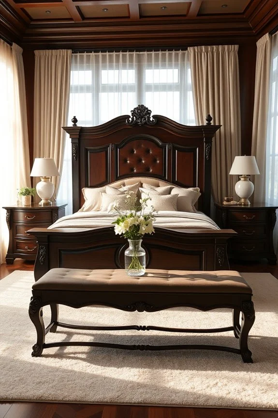 customizable dark wood furniture