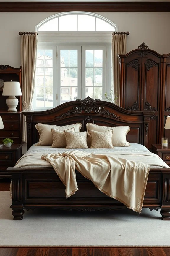 dark wood fabric pairings