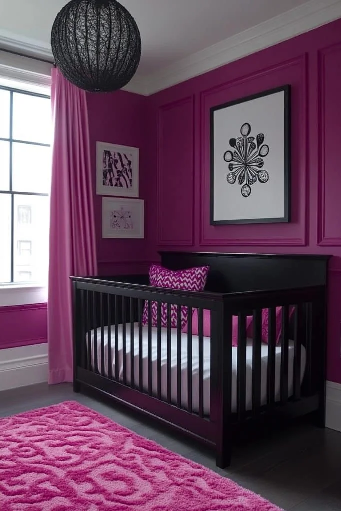 Dramatic Pink and Black