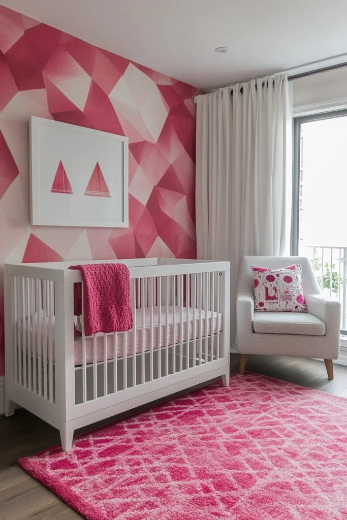 Geometric Pink Designs