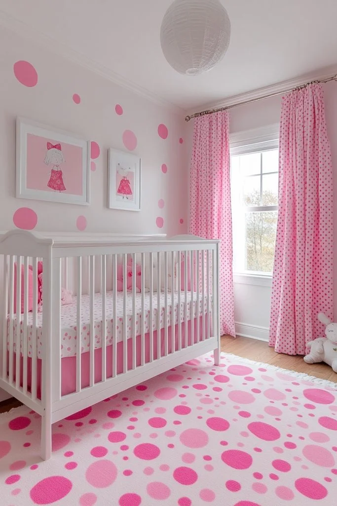 Playful Pink and White