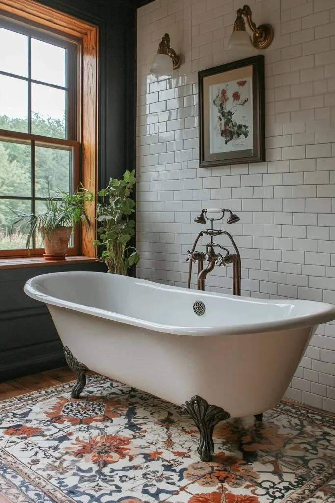 Transitional Style Loft Bathroom