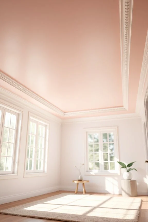 blush pink ceiling charm
