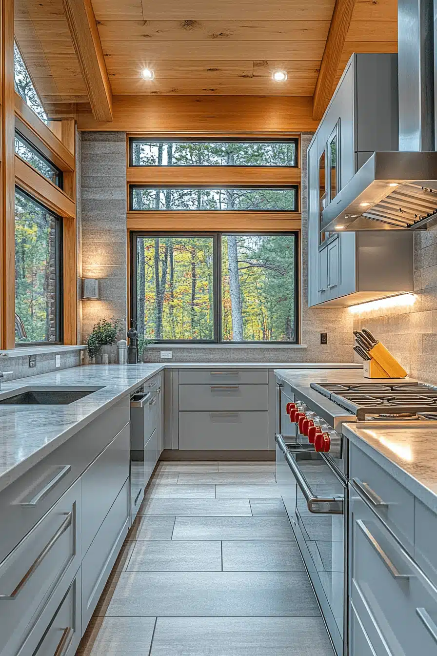 light gray kitchen cabinets