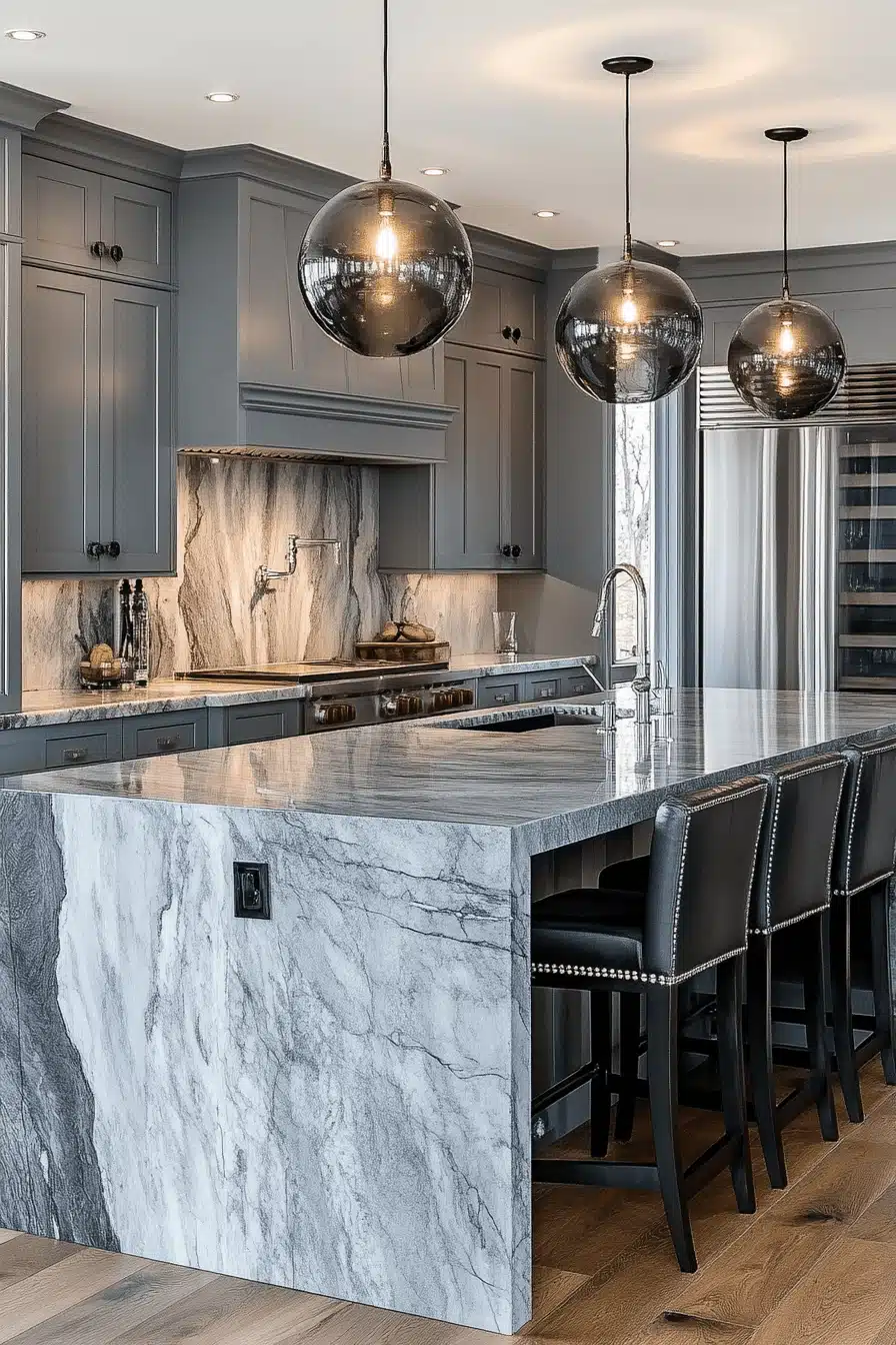 light gray kitchen cabinets