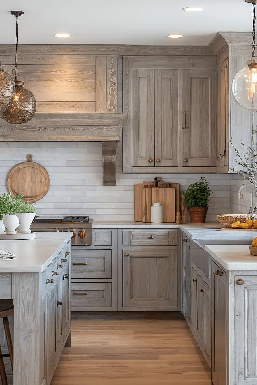 light gray kitchen cabinets