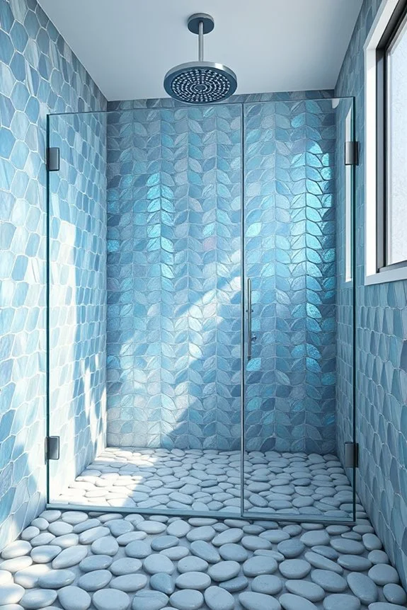 iridescent elegance in bathrooms