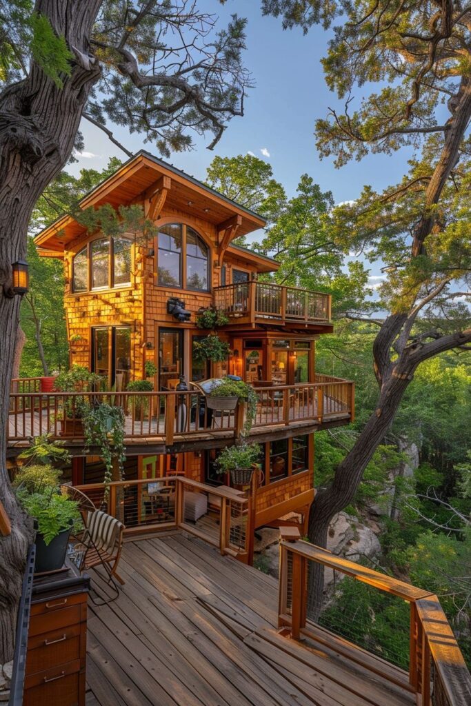 birdwatching treehouse