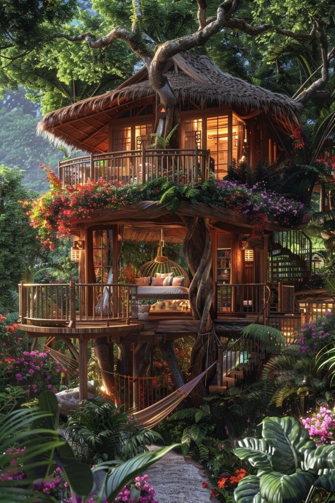 luxury jungle treehouse